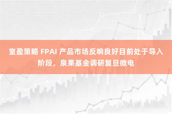 室盈策略 FPAI 产品市场反响良好目前处于导入阶段，泉果基金调研复旦微电